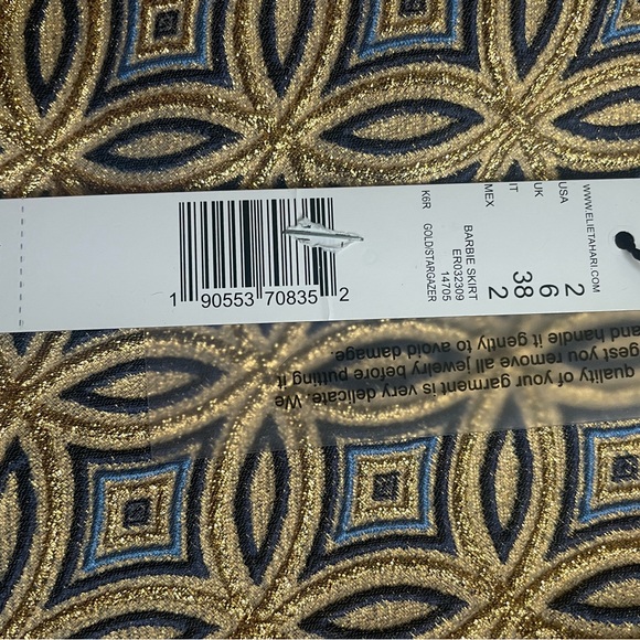 NWT Elie Tahari Barbie Geometric High-Waist Mini Skirt - Picture 7 of 8